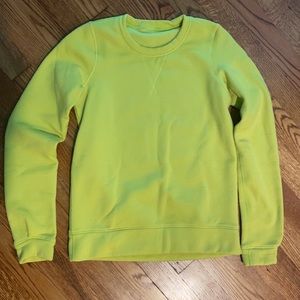 Lululemon fleece crew neck sweatshirt in green